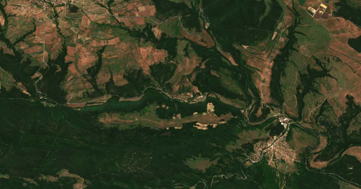 Mapa por satélite de Katunište