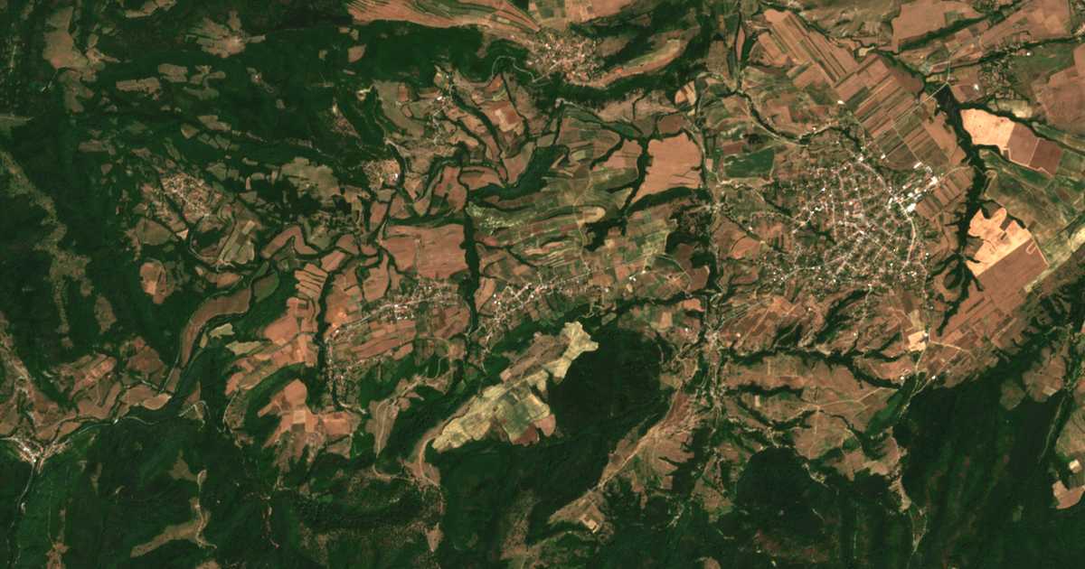 Mapa por satélite de Malko Selo