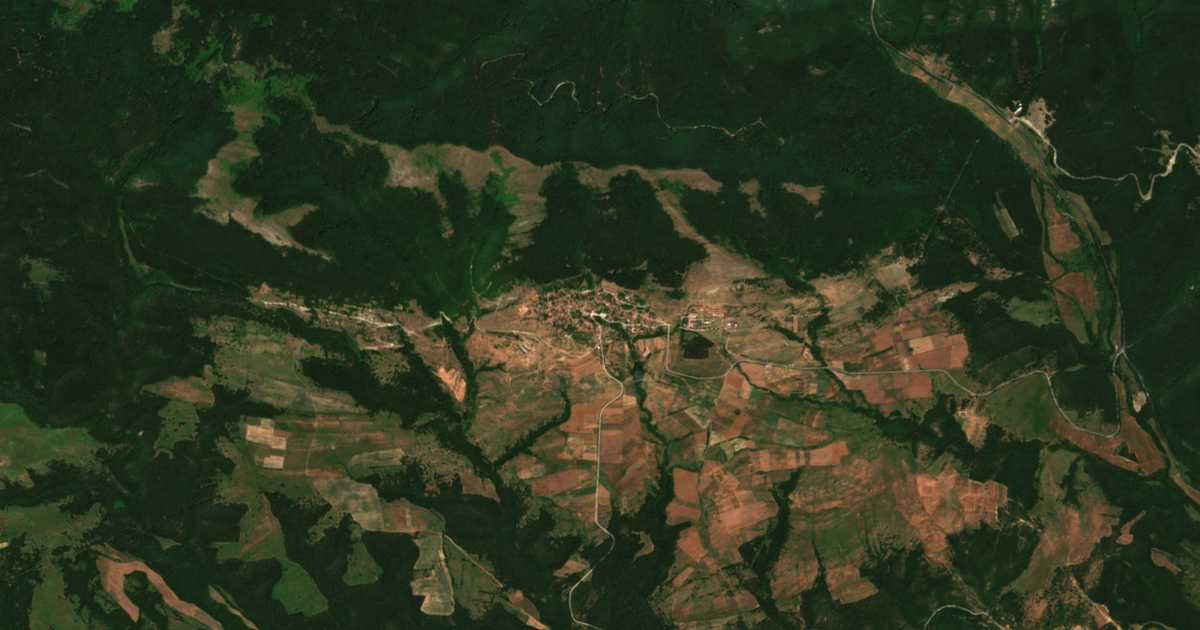 Mapa por satélite de Zheravna