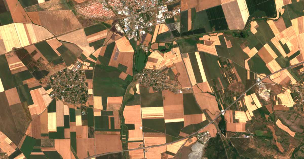 Mapa por satélite de Ezero