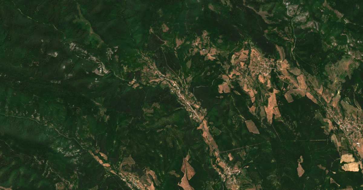 Mapa por satélite de Bjala Palanka