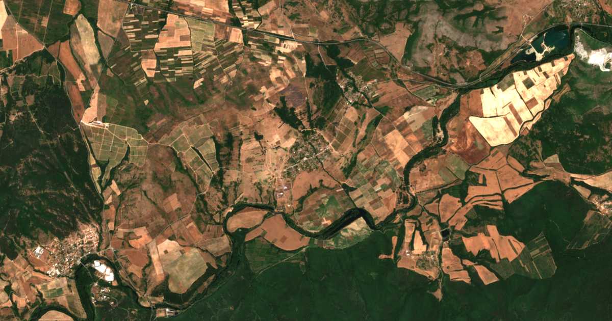 Mapa por satélite de Červenakovo
