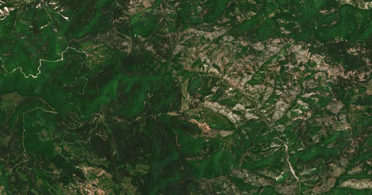 Mapa por satélite de Riben dol