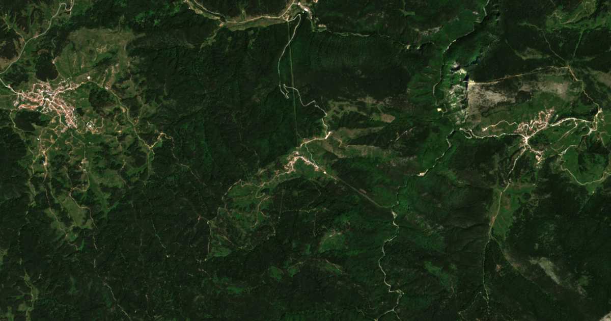 Mapa por satélite de Čala