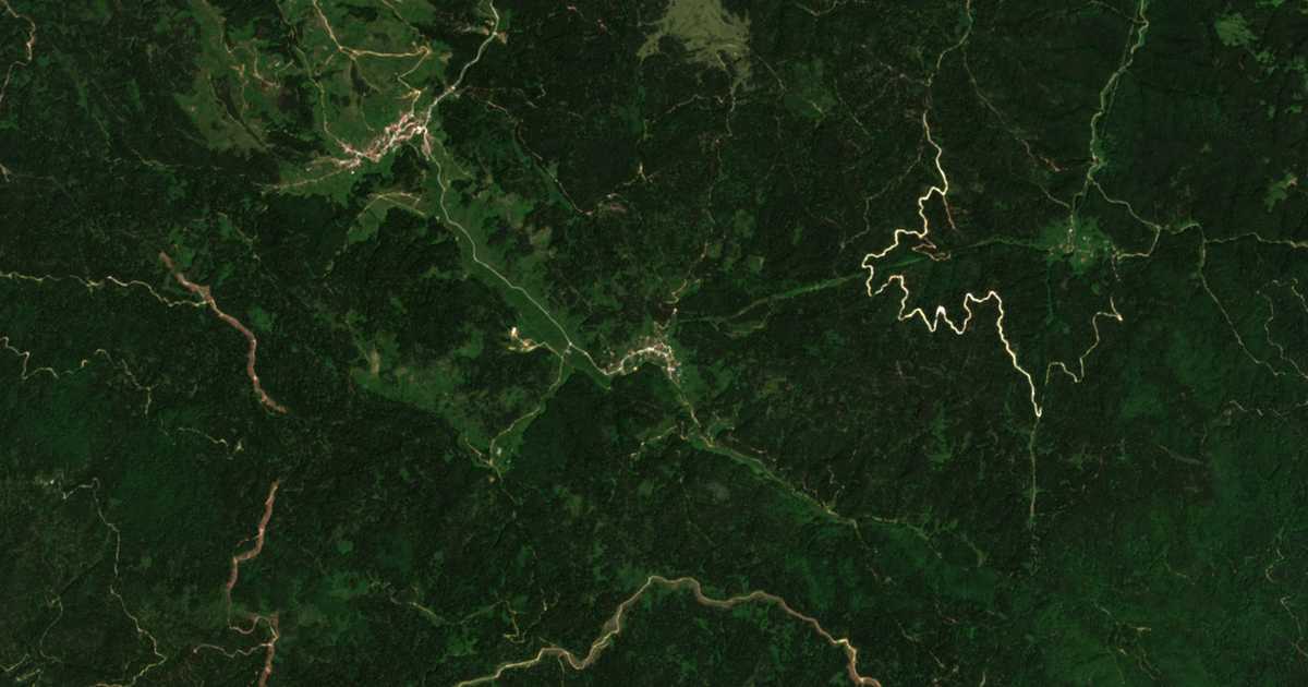 Mapa por satélite de Kožari