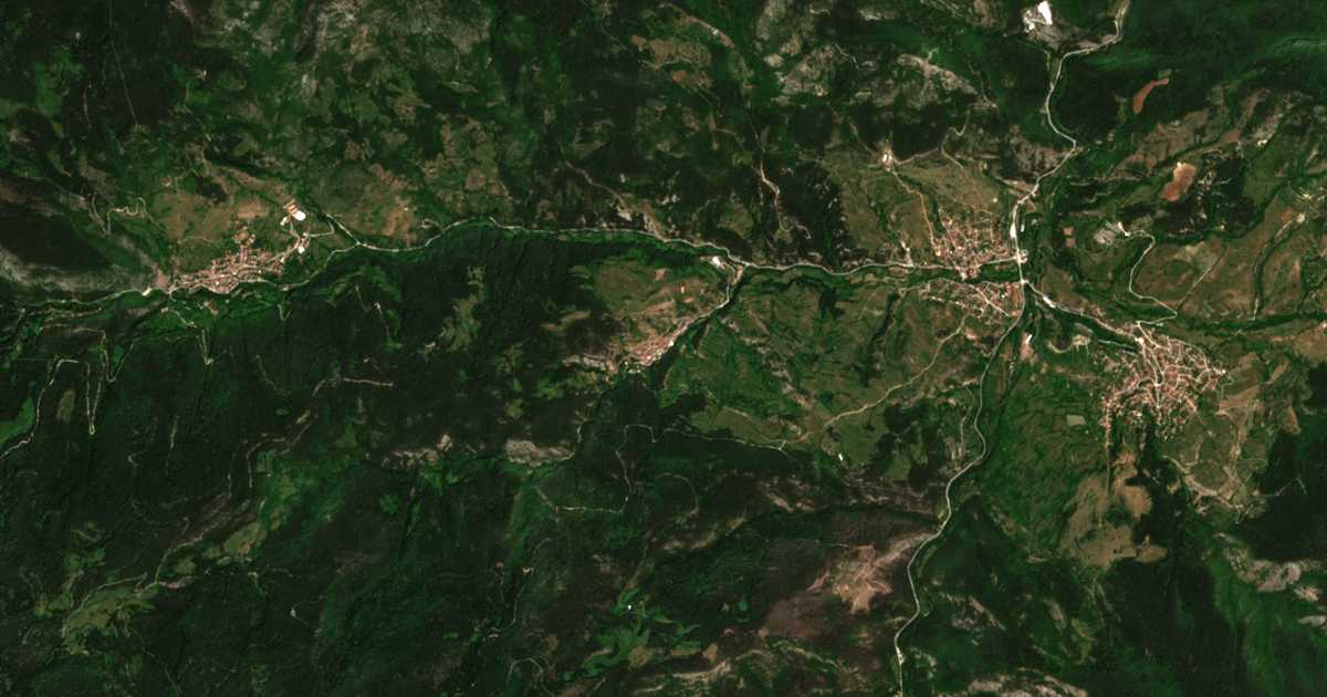 Mapa por satélite de Malevo