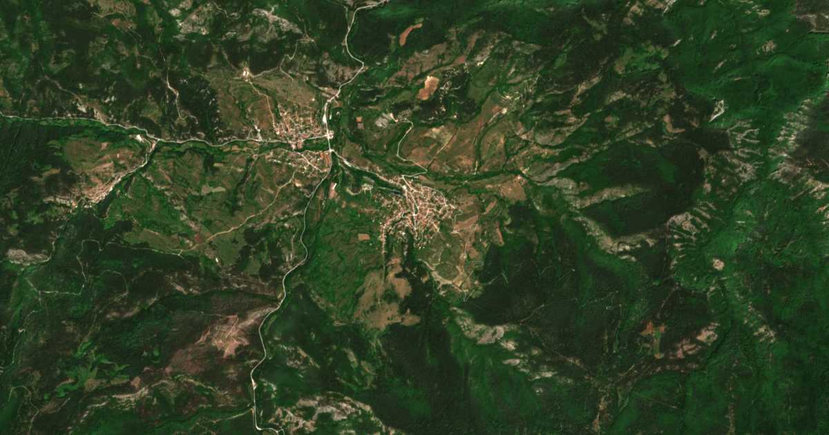 Mapa por satélite de Pavelsko