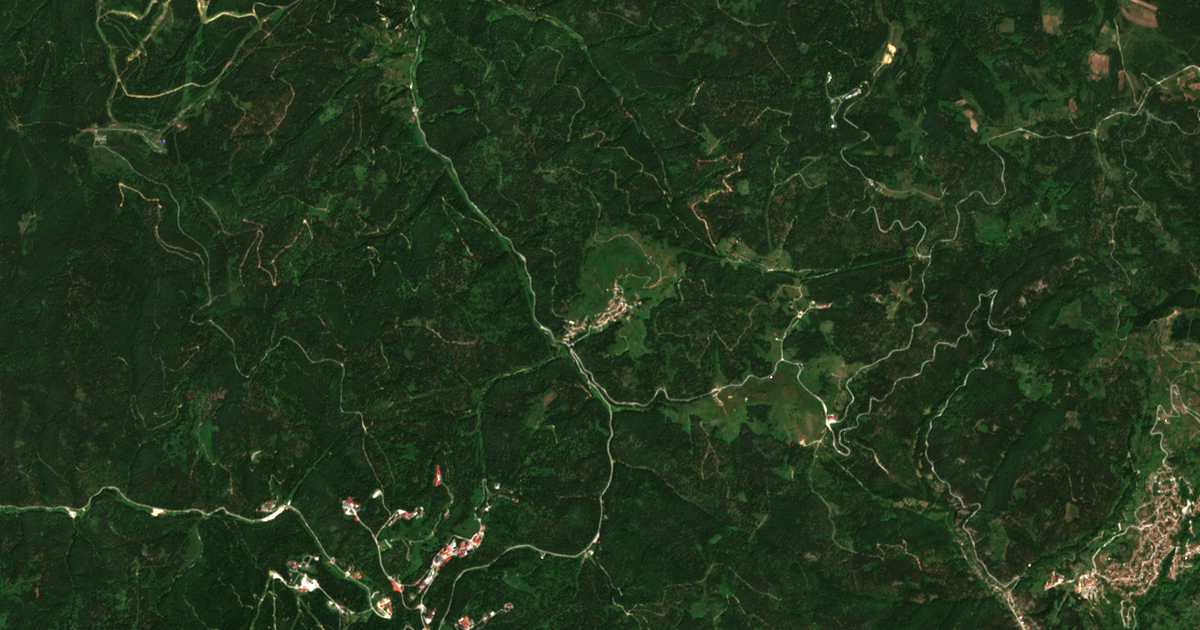 Mapa por satélite de Progled