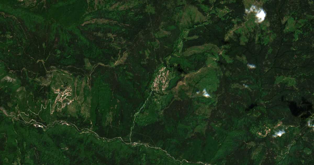 Mapa por satélite de Breze
