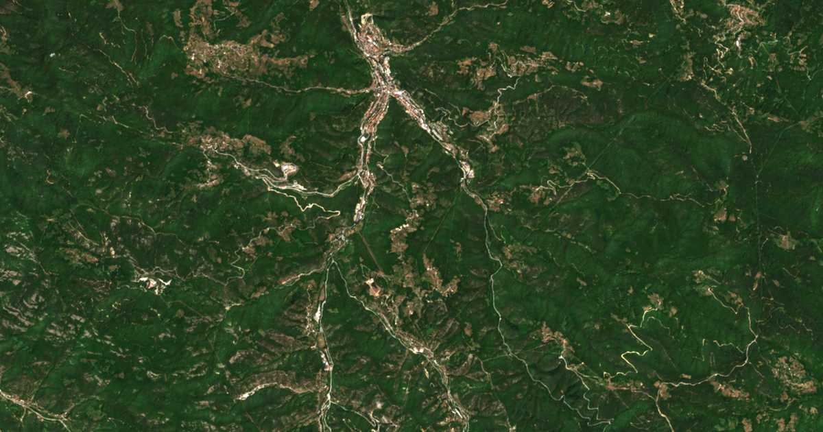 Mapa por satélite de Borinovo