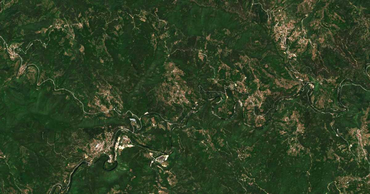Mapa por satélite de Leštak