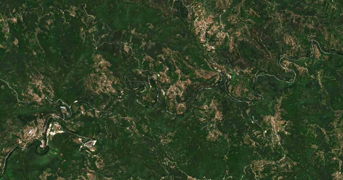 Mapa por satélite de Leska