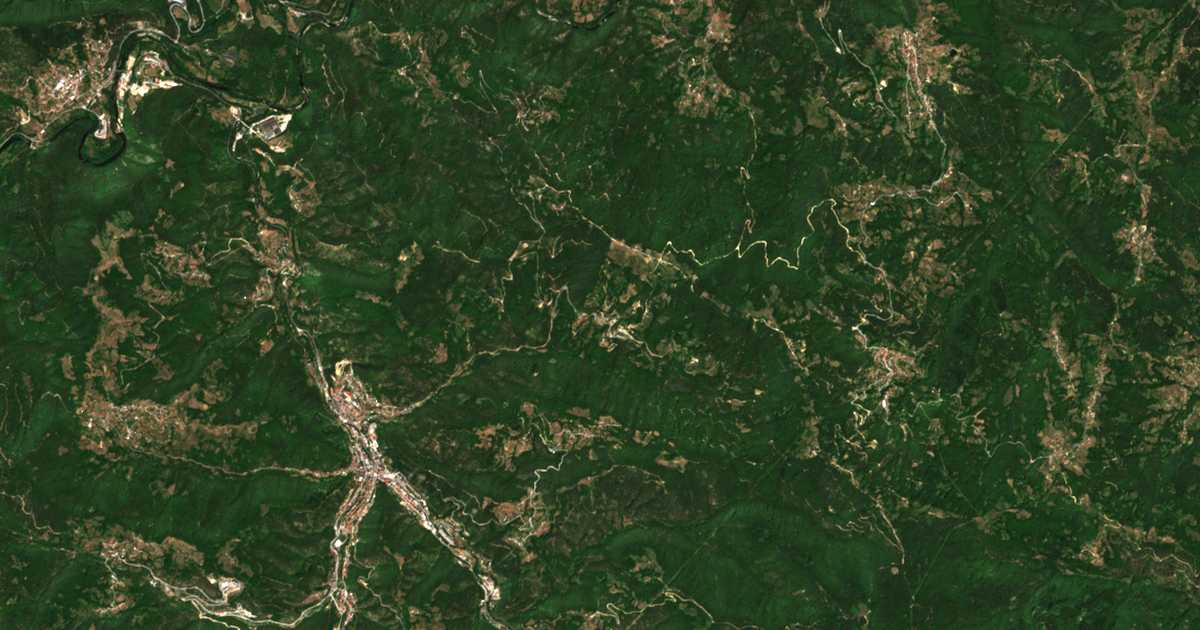 Mapa por satélite de Mitovska
