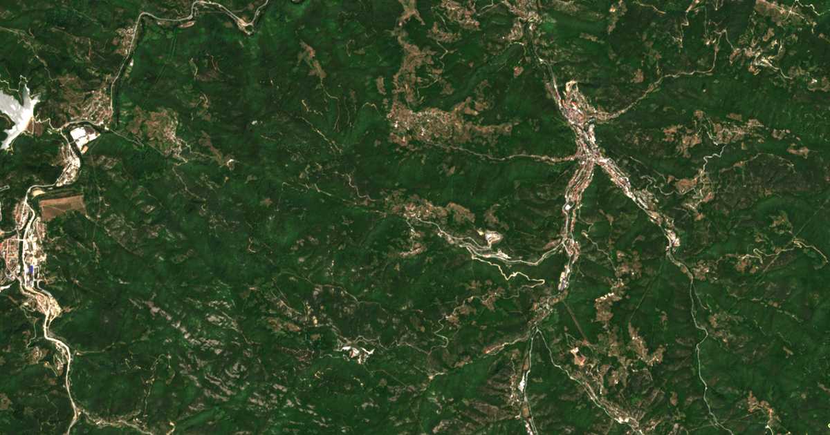 Mapa por satélite de Šarenska
