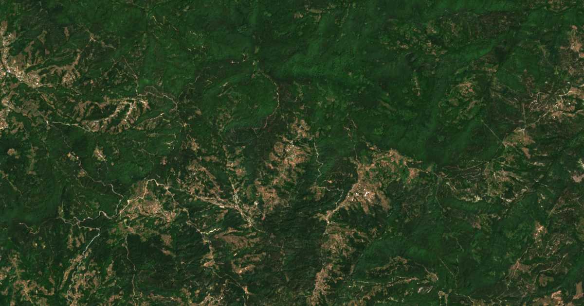 Mapa por satélite de Burevo