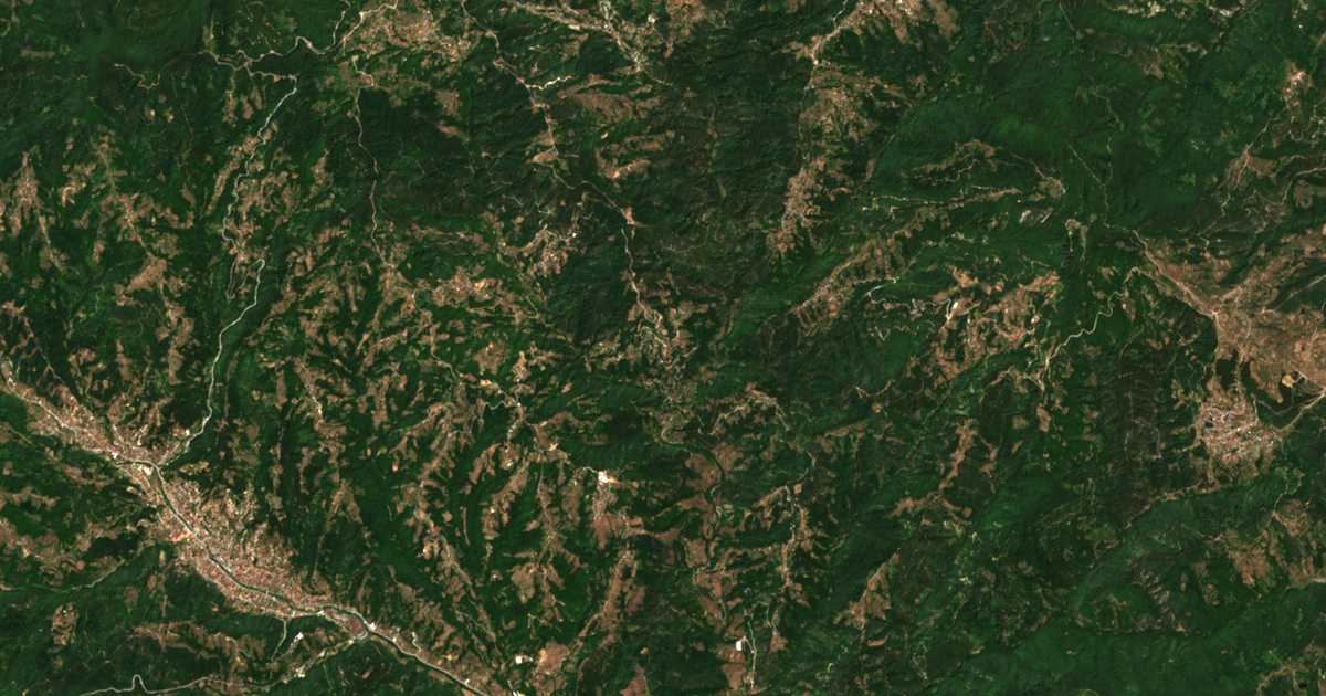 Mapa por satélite de Kočani