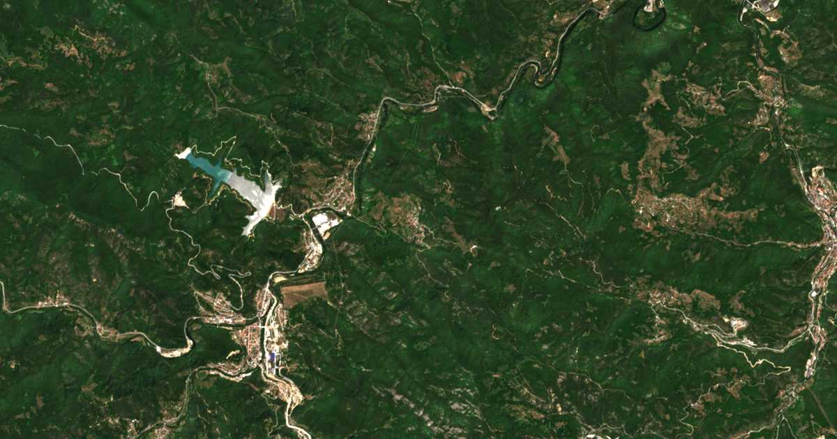 Mapa por satélite de Borie