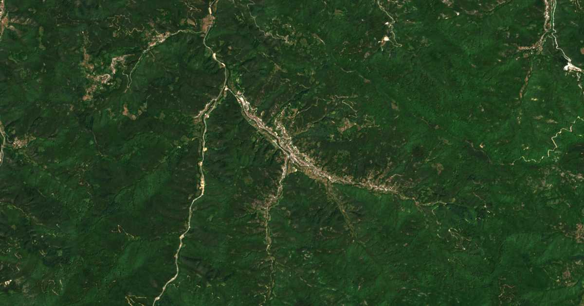 Mapa por satélite de Čepinci
