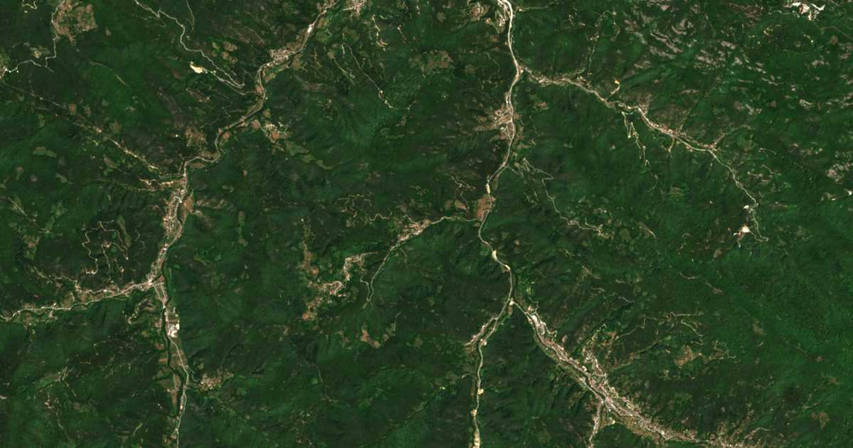 Mapa por satélite de Gramade