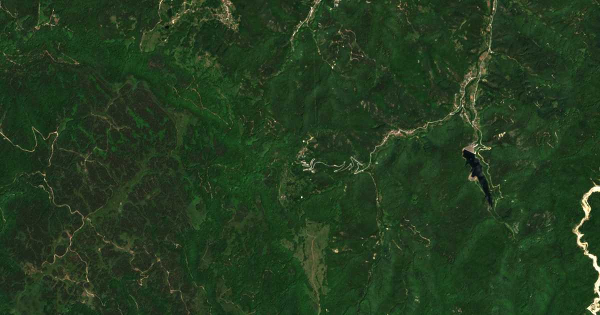 Mapa por satélite de Močure