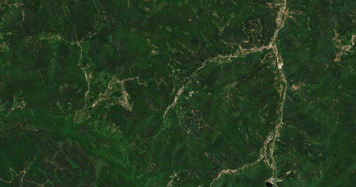 Mapa por satélite de Vitina