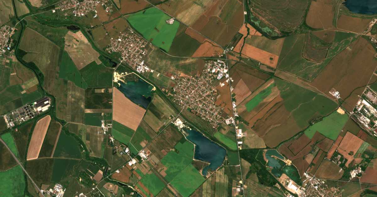 Mapa por satélite de Čepinci
