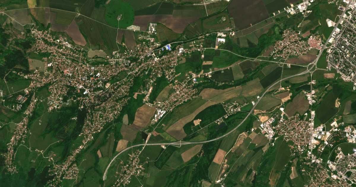 Mapa por satélite de Ivanjane
