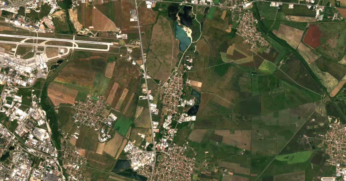 Mapa por satélite de Krivina