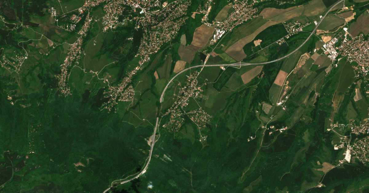 Mapa por satélite de Malo Bučino