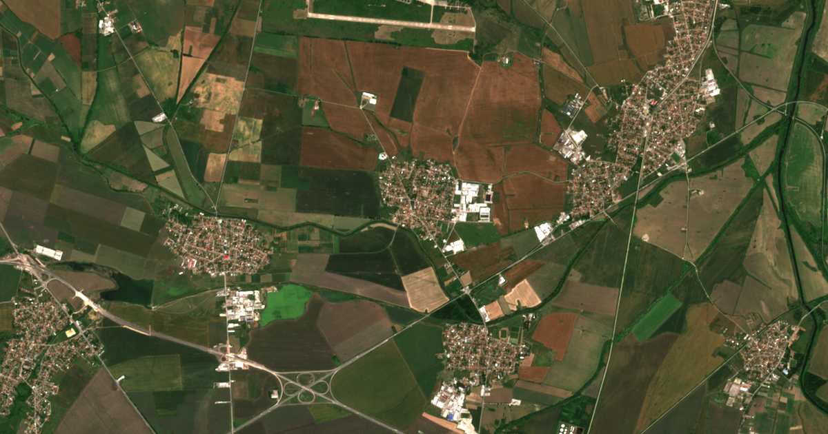 Mapa por satélite de Mirovjane