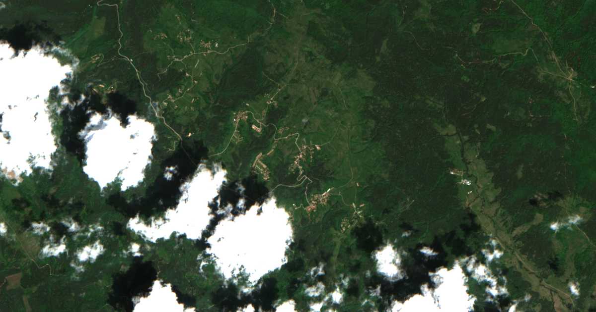 Mapa por satélite de Plana