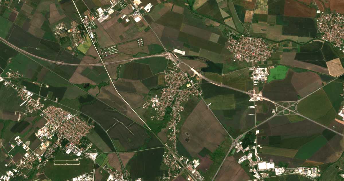 Mapa por satélite de Volujak