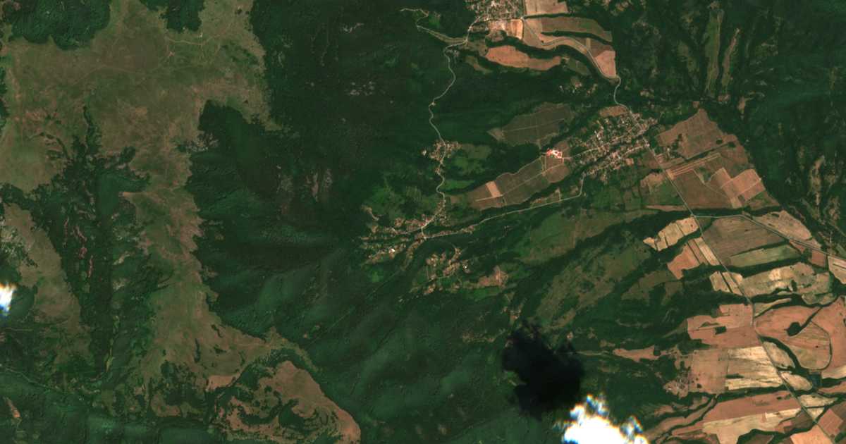 Mapa por satélite de Kraevo