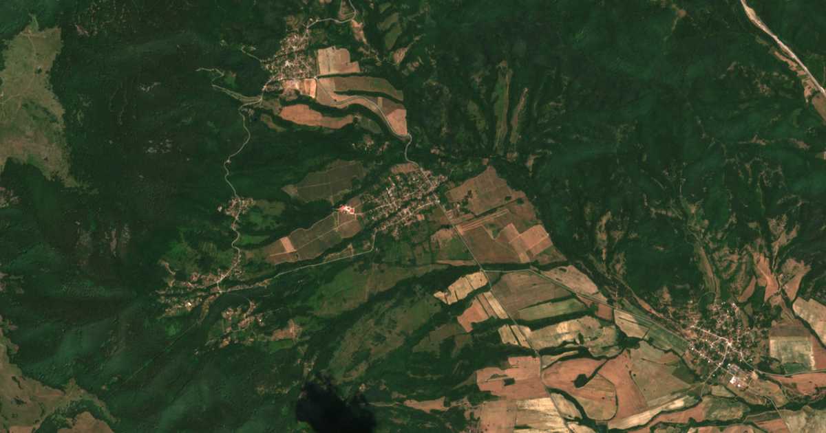 Mapa por satélite de Radotina