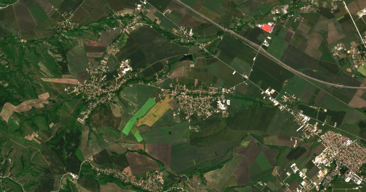 Mapa por satélite de Proleša