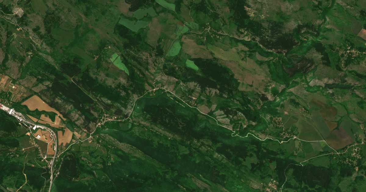 Mapa por satélite de Berende izvor
