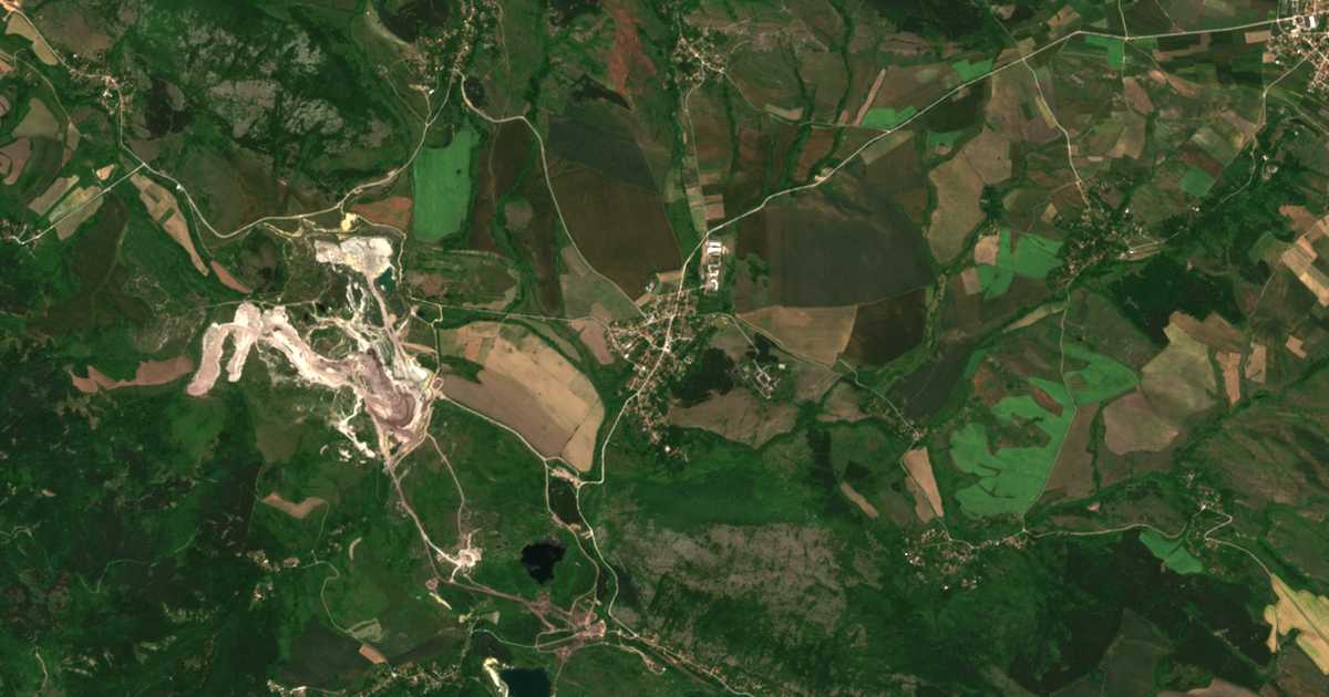 Mapa por satélite de Gaber