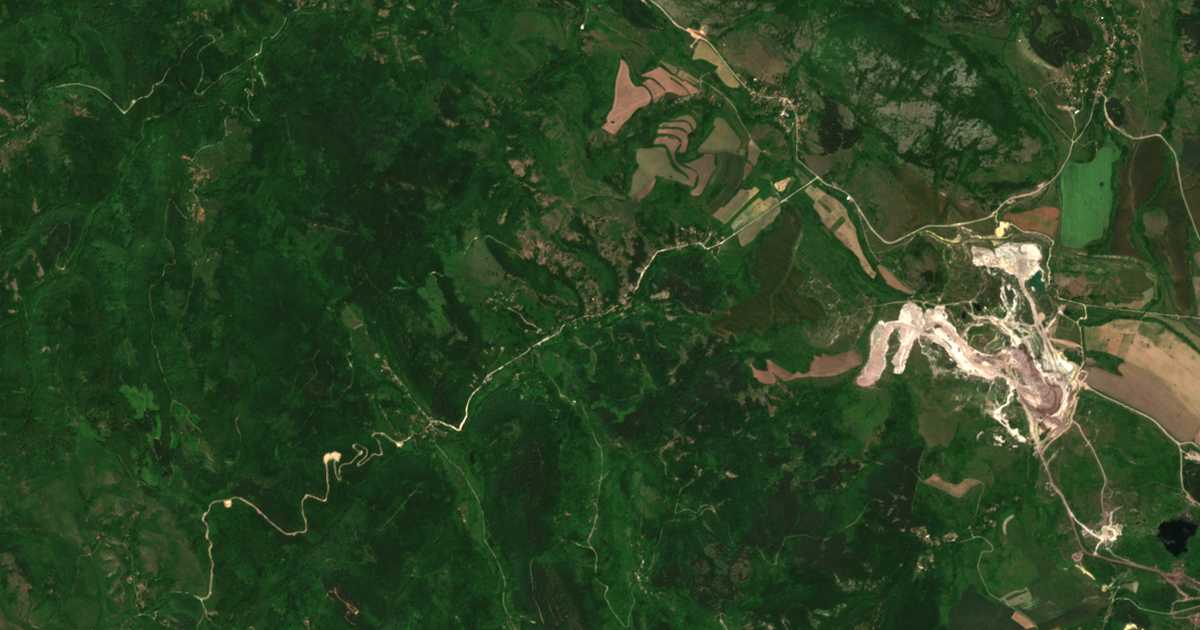Mapa por satélite de Kruša