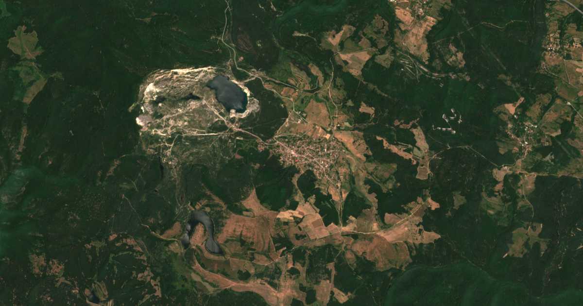 Mapa por satélite de Gabra