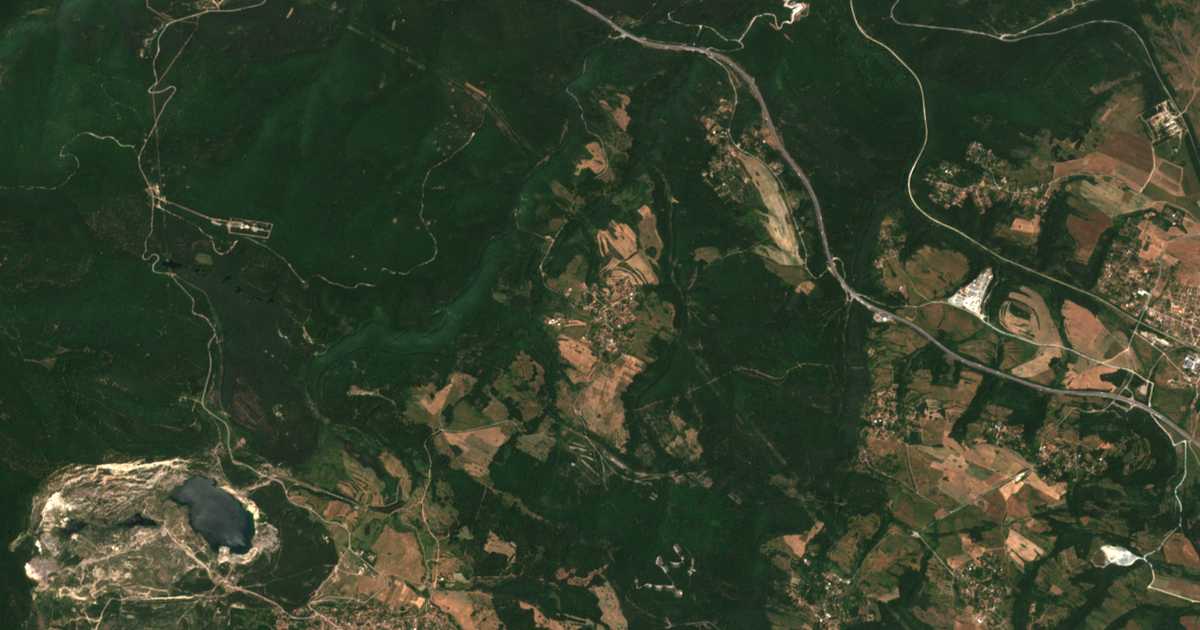 Mapa por satélite de Krušovica