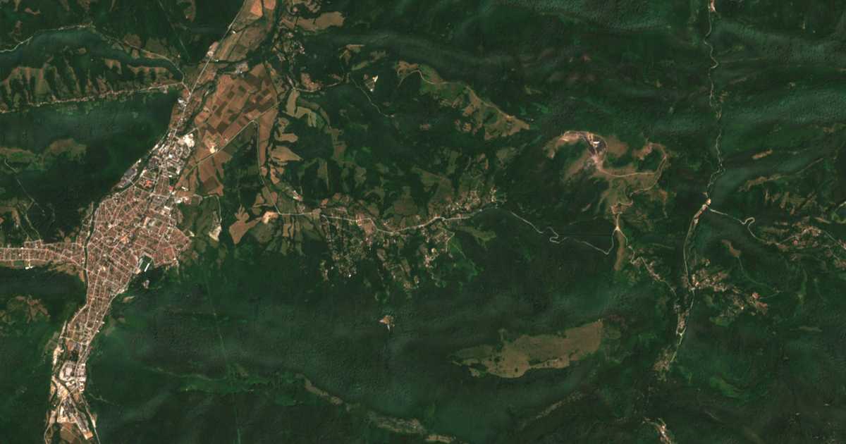 Mapa por satélite de Ribarica