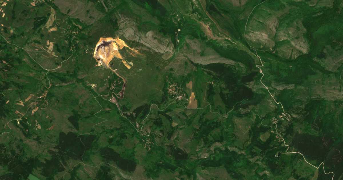 Mapa por satélite de Goleš