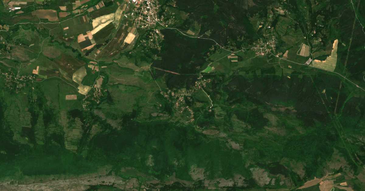 Mapa por satélite de Lopušnja