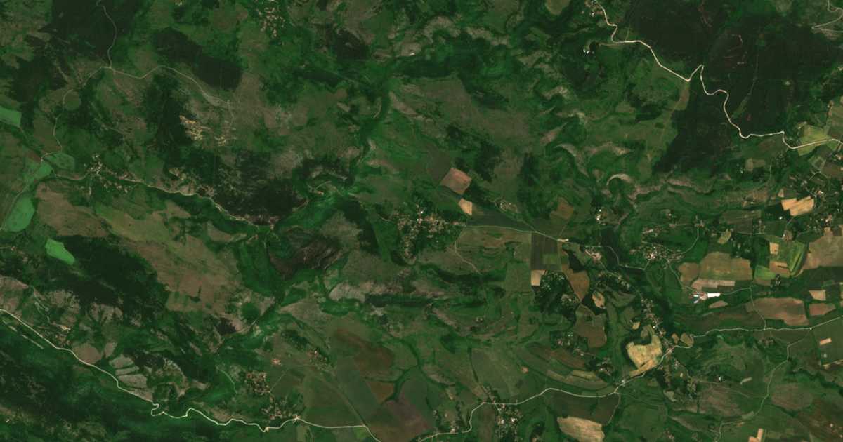 Mapa por satélite de Razboište