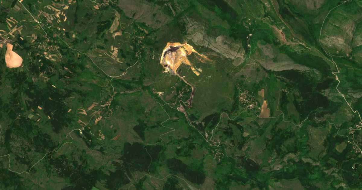 Mapa por satélite de Staninci