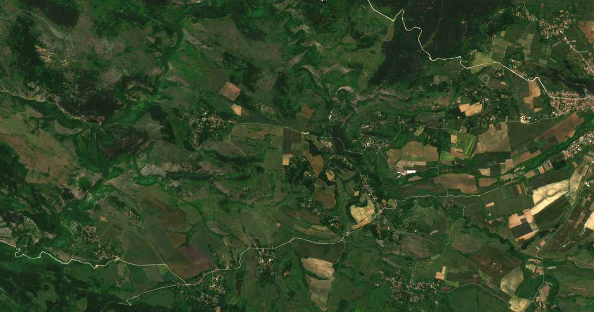 Mapa por satélite de Tuden