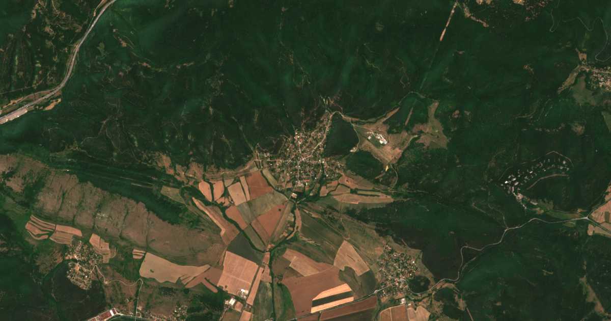 Mapa por satélite de Osoica