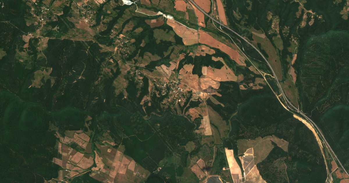 Mapa por satélite de Paunovo