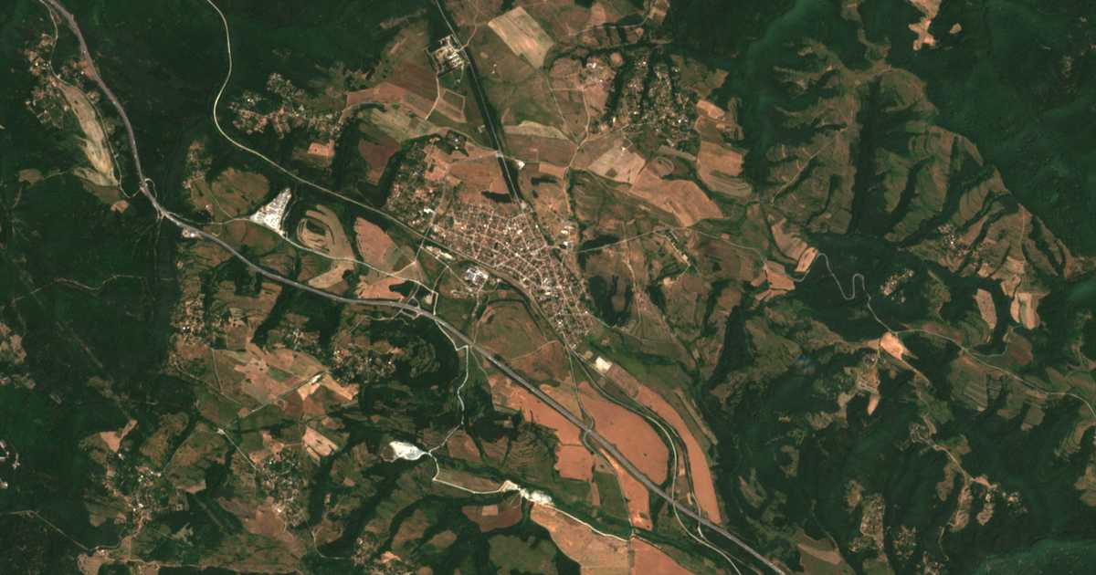 Mapa por satélite de Vakarel