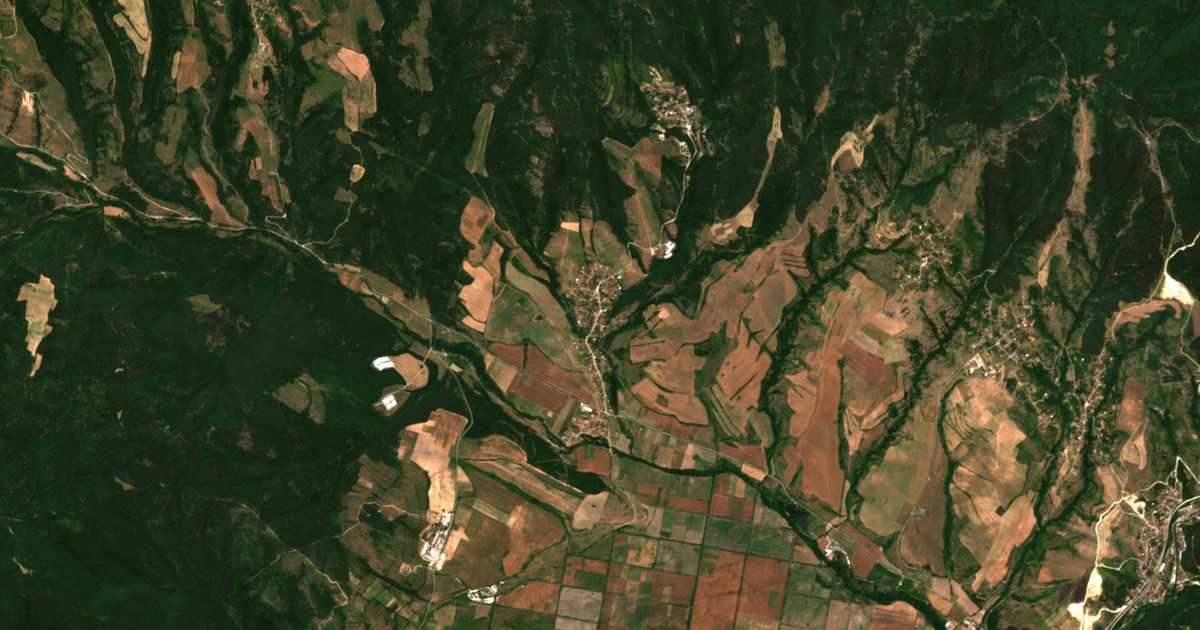 Mapa por satélite de Pčelin
